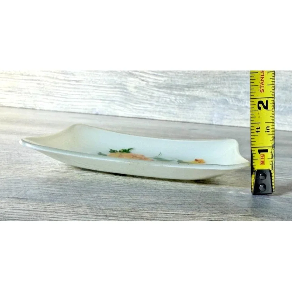 Filegrana Italian Style Glassware Trinket Pin Dish Plate Hand Painted 5